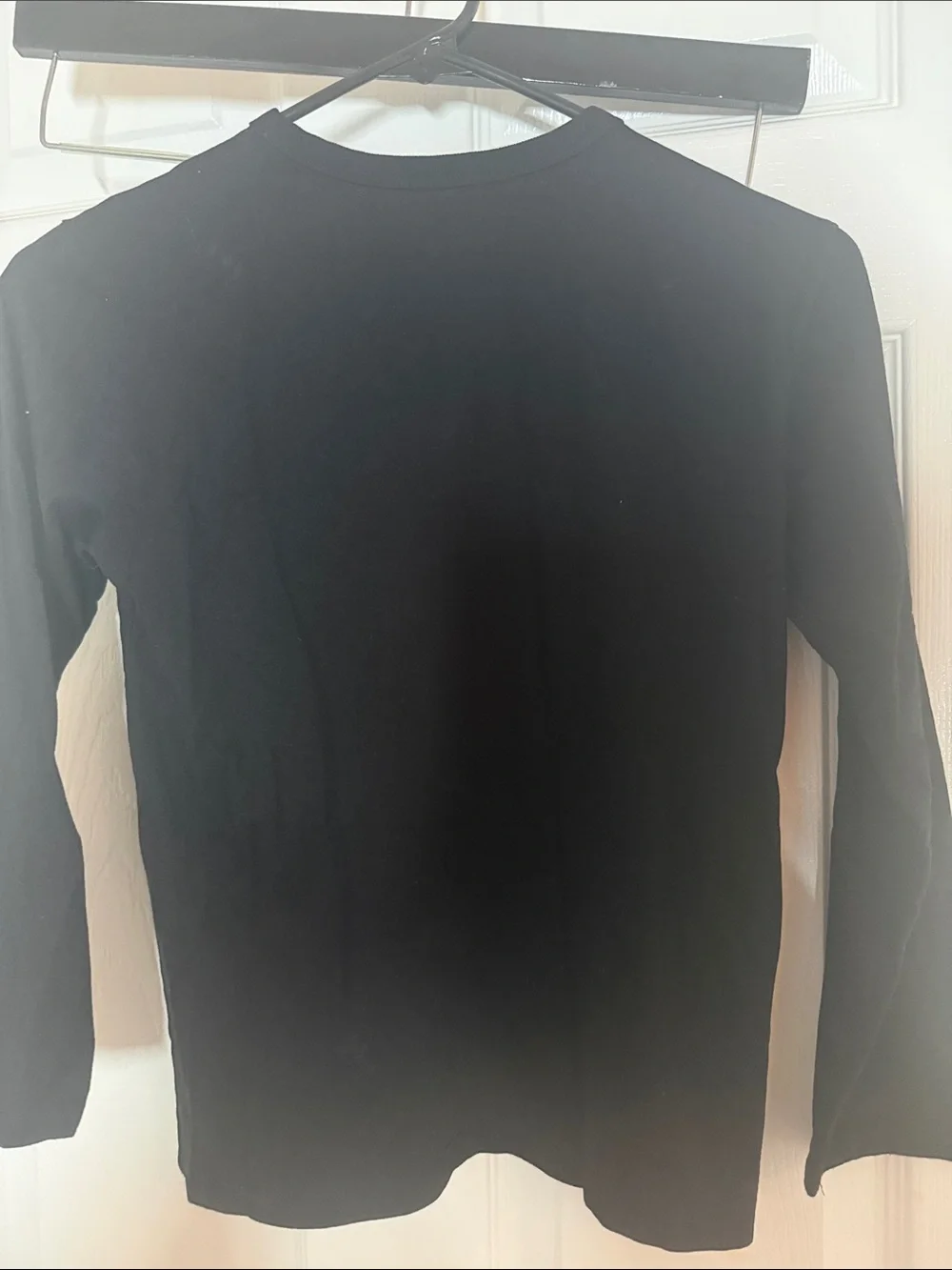 The Children's Place Black Long Sleeve Tee with Gingerbread Cartoon